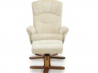 Serene Mandal Cream Fabric Recliner Chair Thumbnail