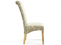 Serene Kingston Sage Floral Fabric Dining Chairs With Oak Legs (Pair) Thumbnail