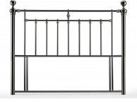 Time Living Alexander 5ft Kingsize Black Nickel Metal Headboard Thumbnail