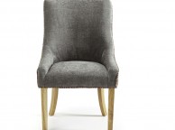 Serene Richmond Steel Fabric Dining Chairs (Pair) Thumbnail