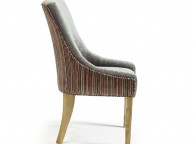 Serene Richmond Steel Fabric Dining Chairs (Pair) Thumbnail