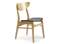Serene Camden Oak Finish Dining Chairs (Pair) Thumbnail
