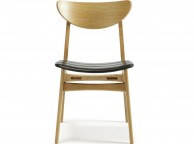 Serene Camden Oak Finish Dining Chairs (Pair) Thumbnail