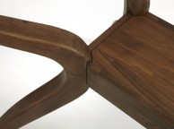 Serene Islington Glass And Walnut Finish Dining Table Thumbnail