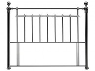 Time Living Edward 5ft Kingsize Black Nickel Metal Headboard Thumbnail