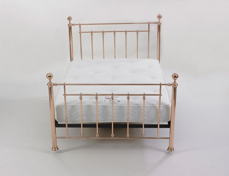 Limelight Libra 4ft6 Double Rose Gold Metal Bed Frame By Rose Gold Metal Bed Frame By Limelight