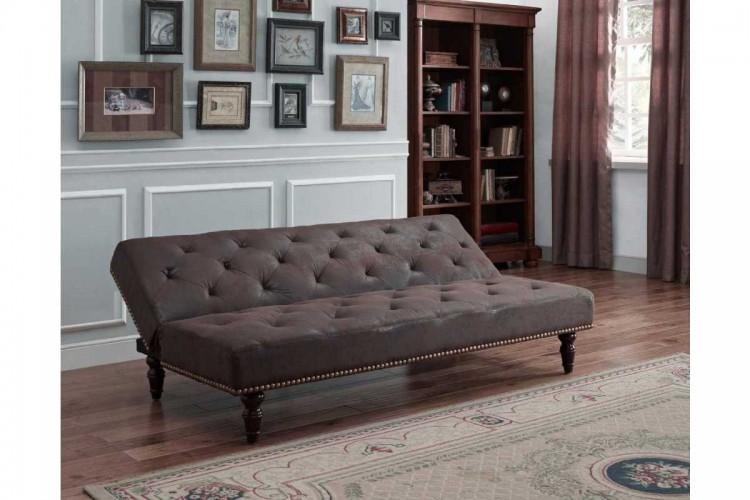 Sleep Design Charles Brown Faux Suede Sofa Bed By Uk
