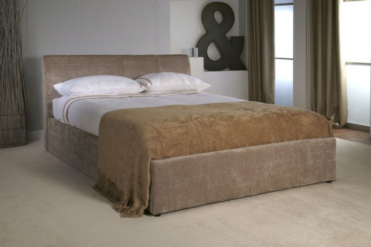 Limelight Jupiter 5ft Kingsize Mink Fabric Ottoman Bed Frame By Limelight 4ft 6 Double Jupiter Fabric Ottoman Bed Frame