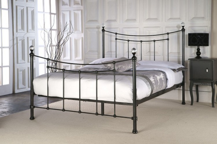 Limelight Metis 3ft Single Metallic Black Metal Bed Frame ...