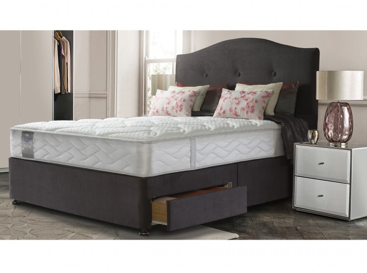 Sealy Pearl Wool 6ft Super Kingsize Divan Bed By Sealy