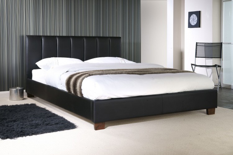 Limelight Pulsar Black 3ft Single Faux Leather Bed Frame 