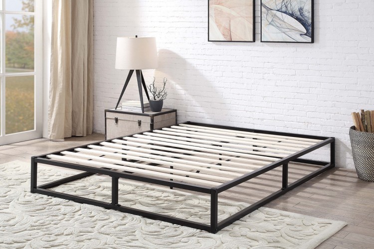Sleep Design Amersham 5ft Kingsize Black Metal Platform ...