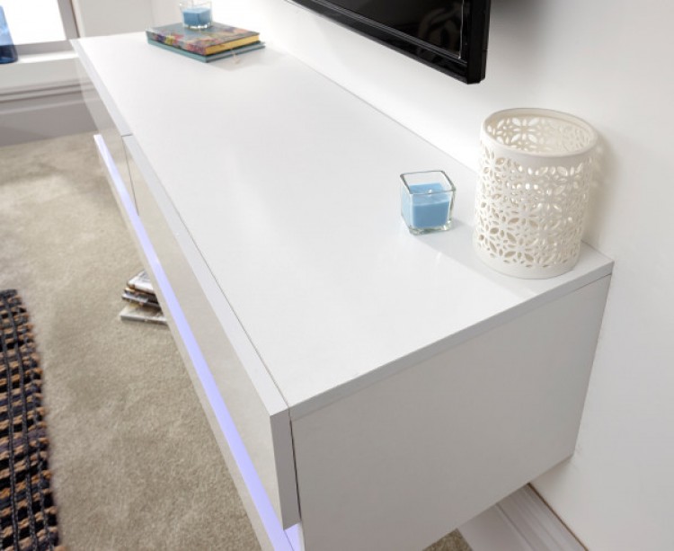 Galicia wall tv unit with led lights shop 180cm