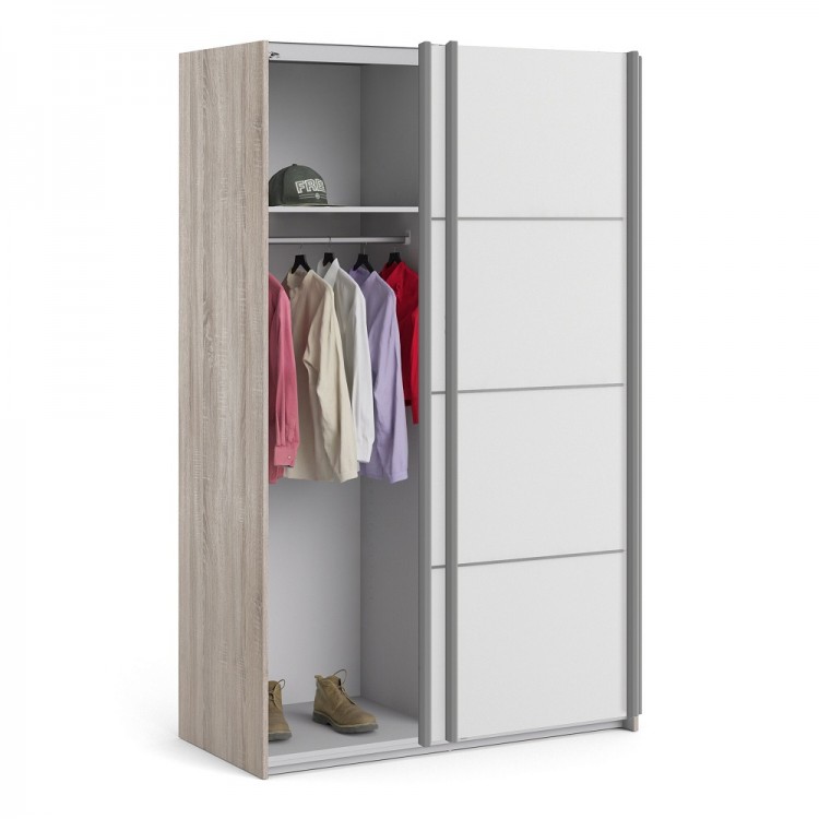 Wardrobe 120cm 2025 wide sliding doors