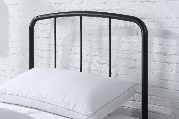 Farmhouse black 2025 metal bed frame