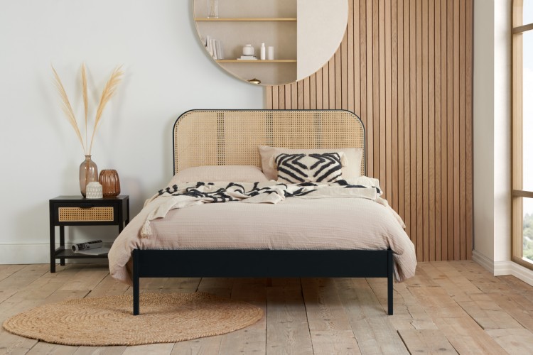 Cane webbing deals bed frame