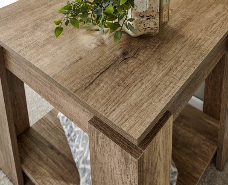 Oak effect lamp hotsell table
