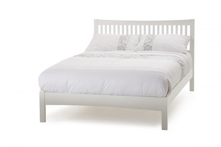 Serene Mya Opal White 6ft Super Kingsize Wooden Bed Frame By Serene Mya Opal White4ft Small Double Wooden Bed Frame