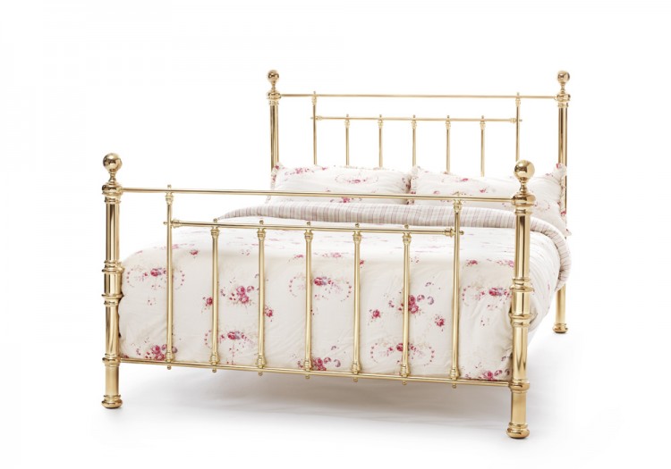 Serene Benjamin 4ft Small Double Brass Metal Bed Frame by UK Bed Store