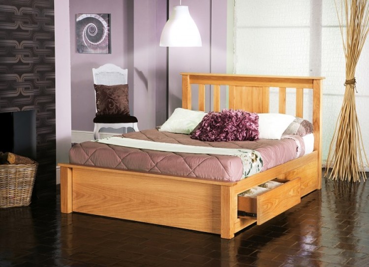 Limelight Vesta 6ft Super Kingsize Oak Bed Frame With Drawers By Limelight Vesta 4ft 6 Double Oak Veneer Bed Frame With Drawers