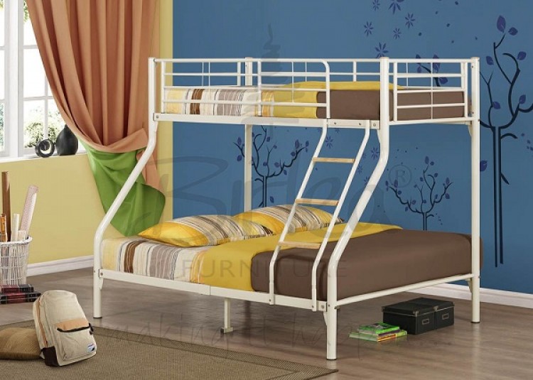Birlea Nexus Cream Metal Triple Sleeper Bunk Bed By Birlea Nexus Cream Metal Triple Sleeper Bunk Bed