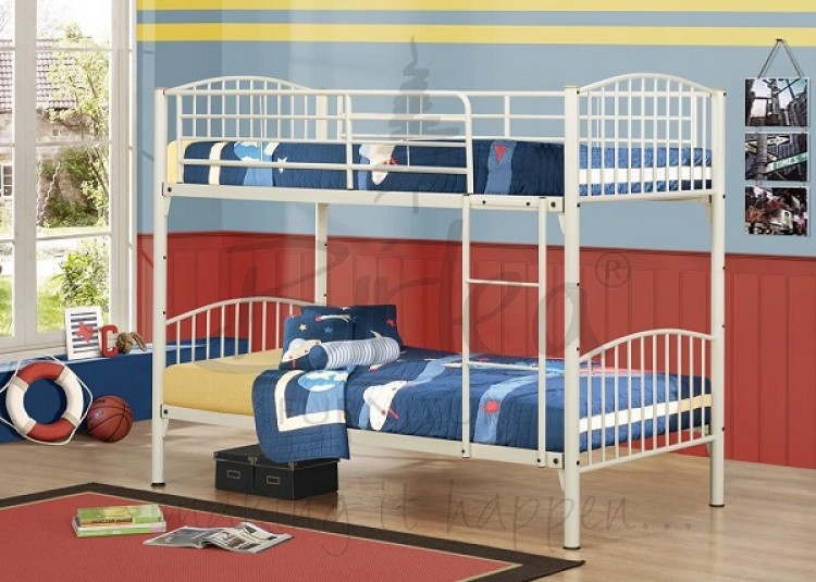 Birlea Corfu Cream Metal Bunk Bed Frame By Birlea Corfu Cream Metal Bunk Bed Frame