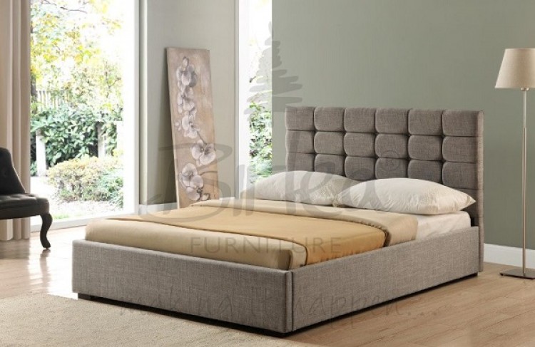 Grey Bed Frame Super King Kaydian Ss Velvet