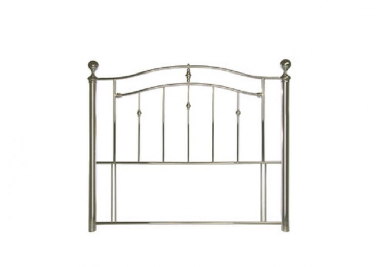 Limelight Lyra 4ft6 Double Chrome Metal Headboard by Limelight Beds