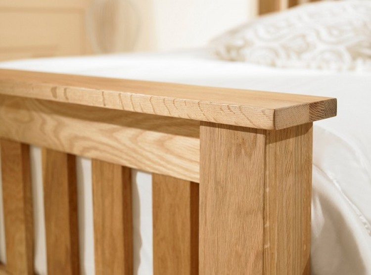 Emporia Richmond 5ft Kingsize Solid Oak Bed Frame By