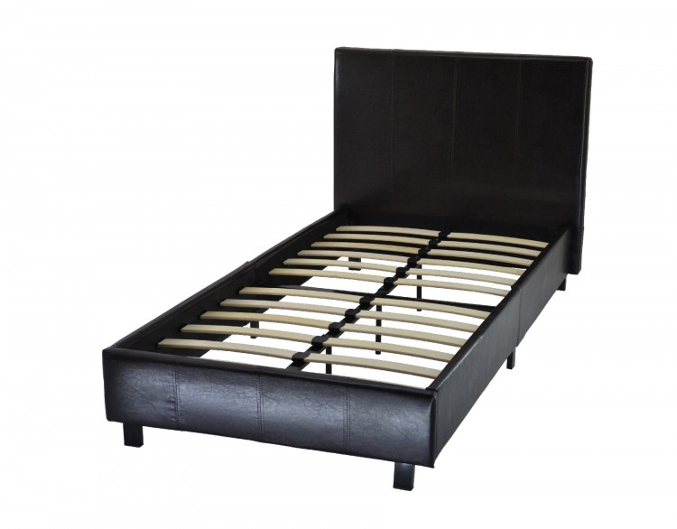 Faux Leather Bed Frame By Metal Beds Ltd, Faux Leather Bed