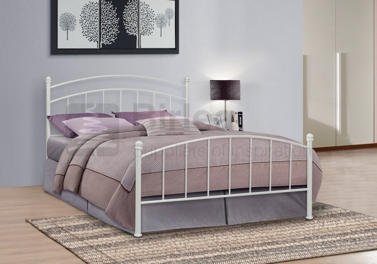 Birlea Eleanor 4ft Small Double White Metal Bed Frame by Birlea Birlea Eleanor 4ft Small Double White Metal Bed Frame by Birlea