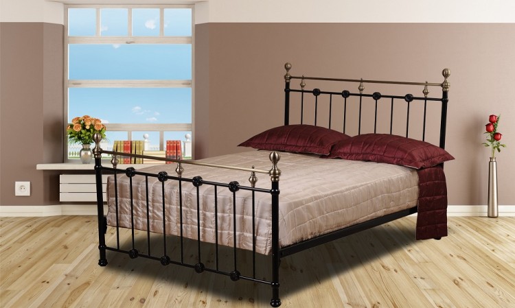 Sweet Dreams Kimberley 5ft Kingsize Black Metal Bed Frame By Sweet Dreams Kimberley 4ft6 Double Black Metal Bed Frame